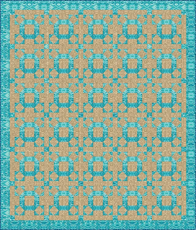 Rolling Stone quilt, full size, 80" × 94"