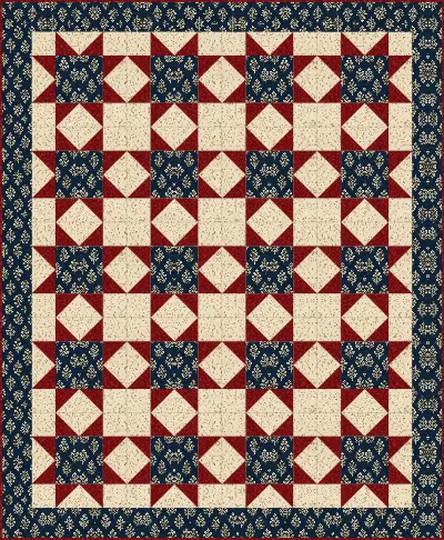Sawtooth Star quilt