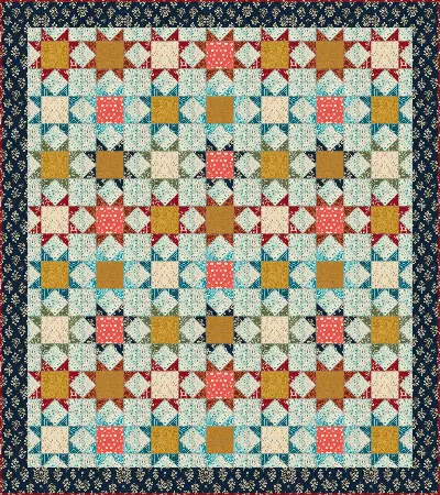 Scrappy Star quilt