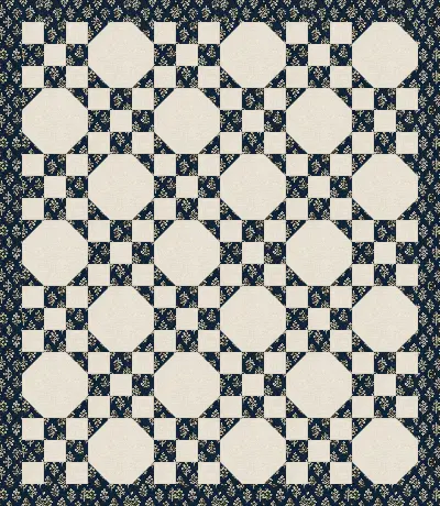Snowball and Nine Patch quilt