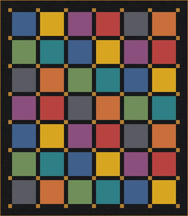 T-Shirt quilt, queen size, 94" × 108"