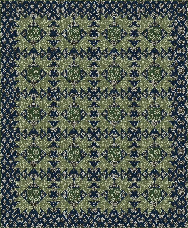 Union Square quilt, throw size, 56" × 68"