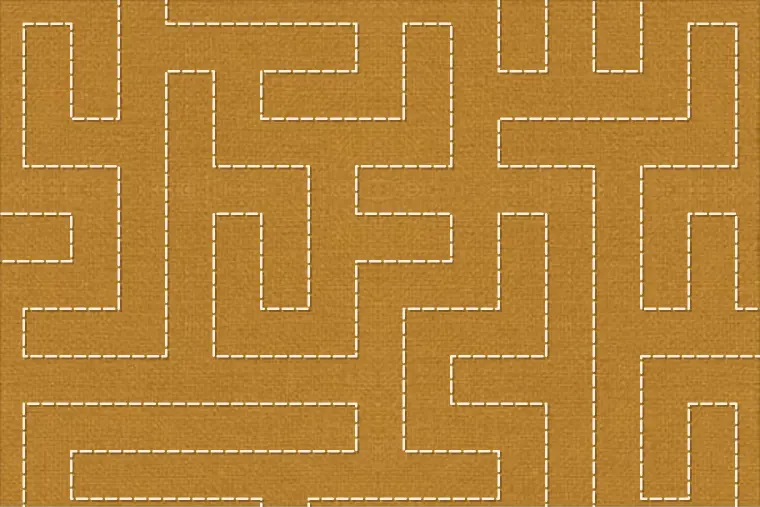 Boxy meander quilting