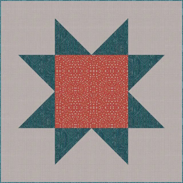 Matchstick quilting on the Big Star quilt