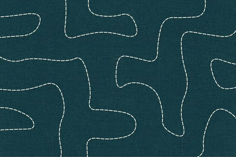 Meander quilting