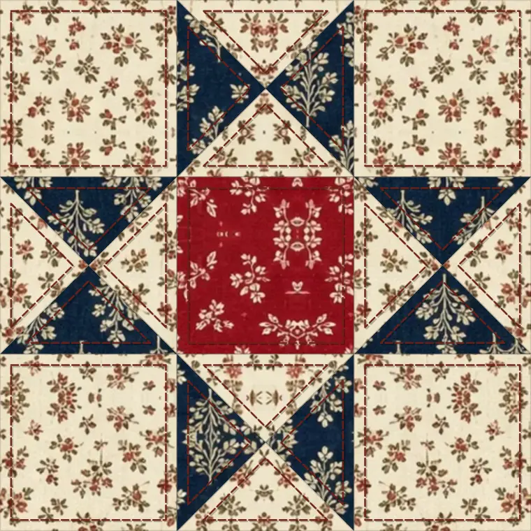 Outline quilting