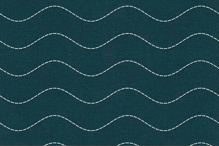 Wavy lines quilting